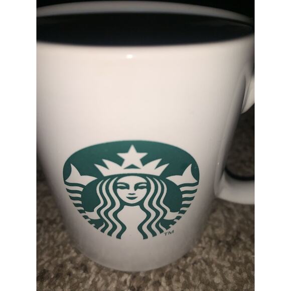 Starbucks MERMAID Coffee Tea Mug Classic Cup 10.8 oz White Green Siren 2011 - Picture 2 of 5
